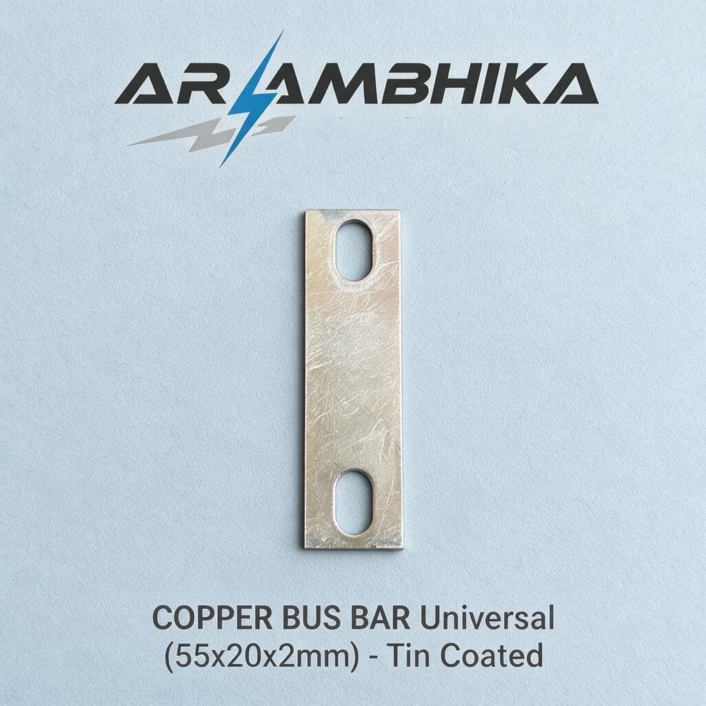 COPPER BUS BAR Universal (55x20x2mm) - Tin Coated