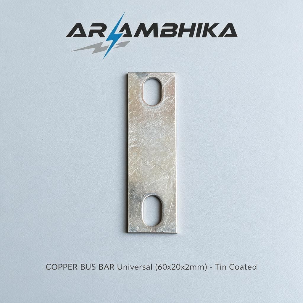 COPPER BUS BAR Universal (60x20x2mm) - Tin Coated
