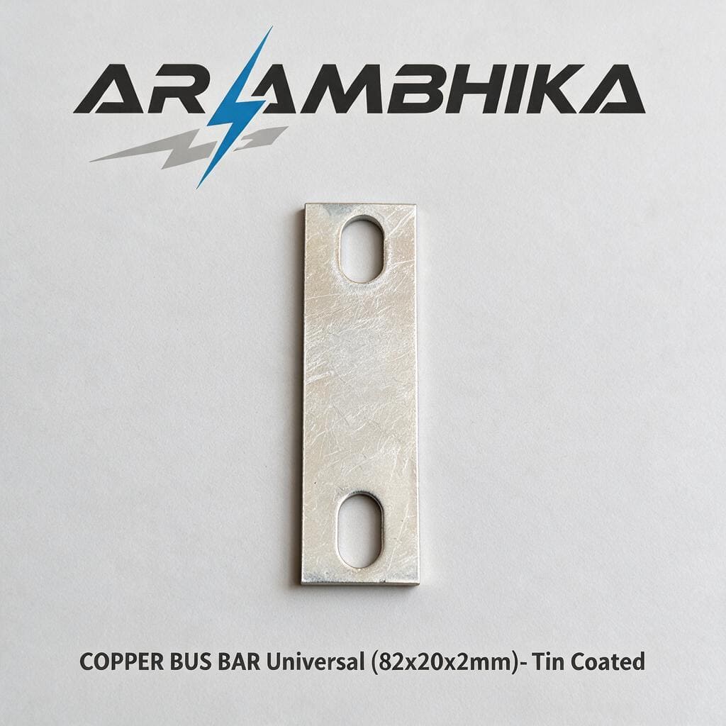 COPPER BUS BAR Universal (82x20x2mm)- Tin Coated