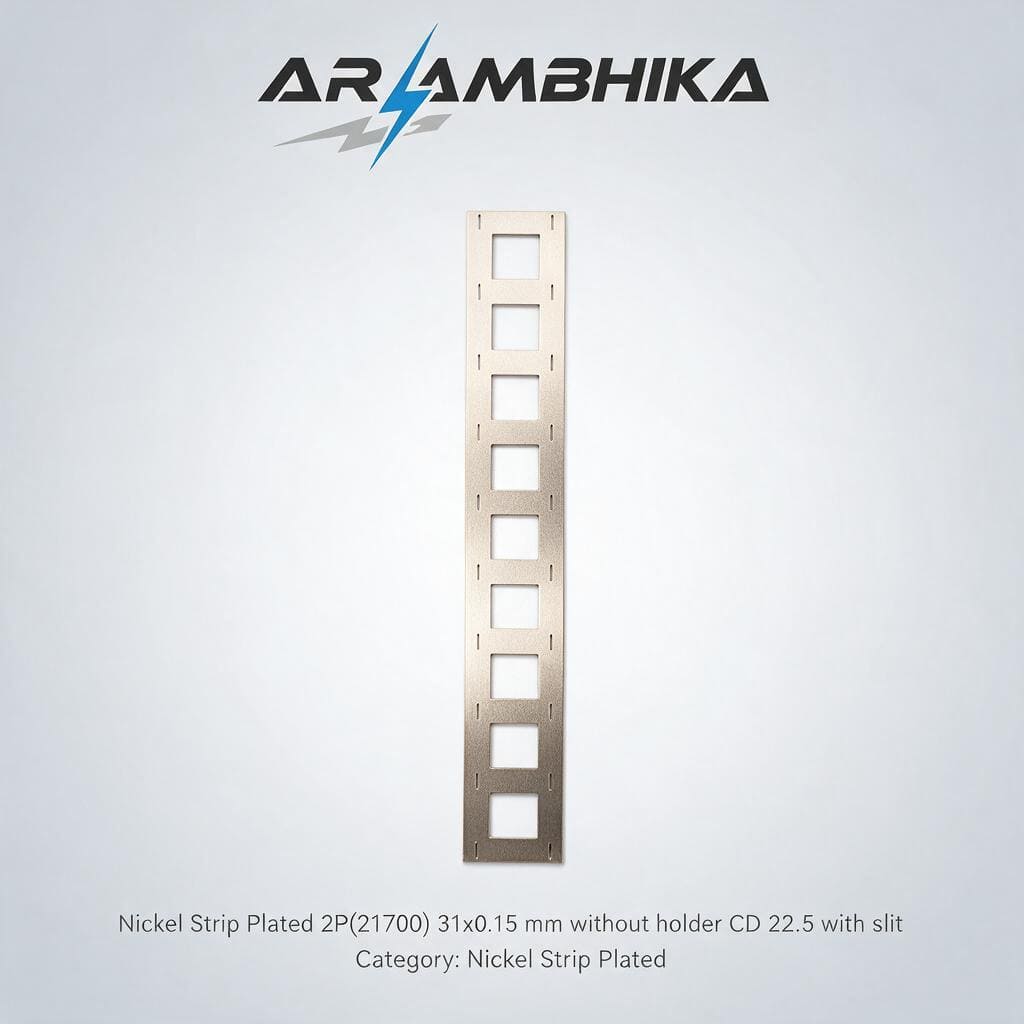 Nickel Strip Plated 2P(21700) 31x0.15 mm CD 22.5 without holder with slit