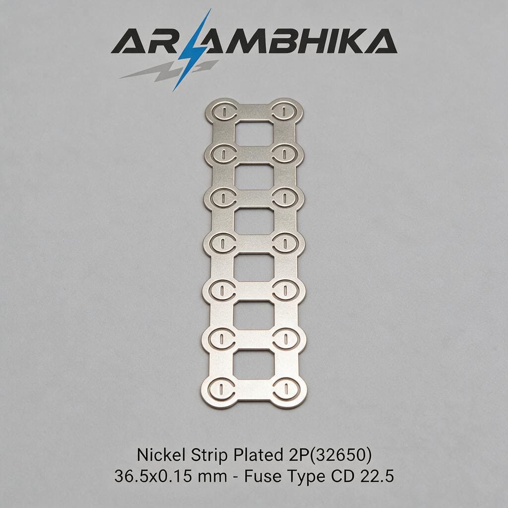 Nickel Strip Plated 2P(32650) 36.5x0.15 mm Fuse Type CD 22.5