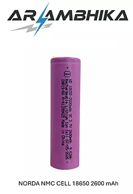 NORDA NMC CELL 18650 2600 mAh EV GRADE