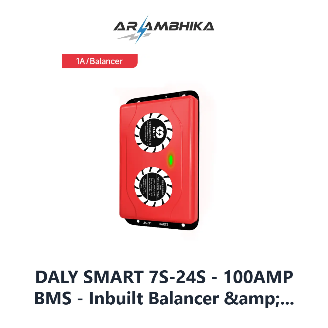DALY SMART 7S-24S - 100AMP BMS - Inbuilt Balancer &amp; Bluetooth - 485+Can
