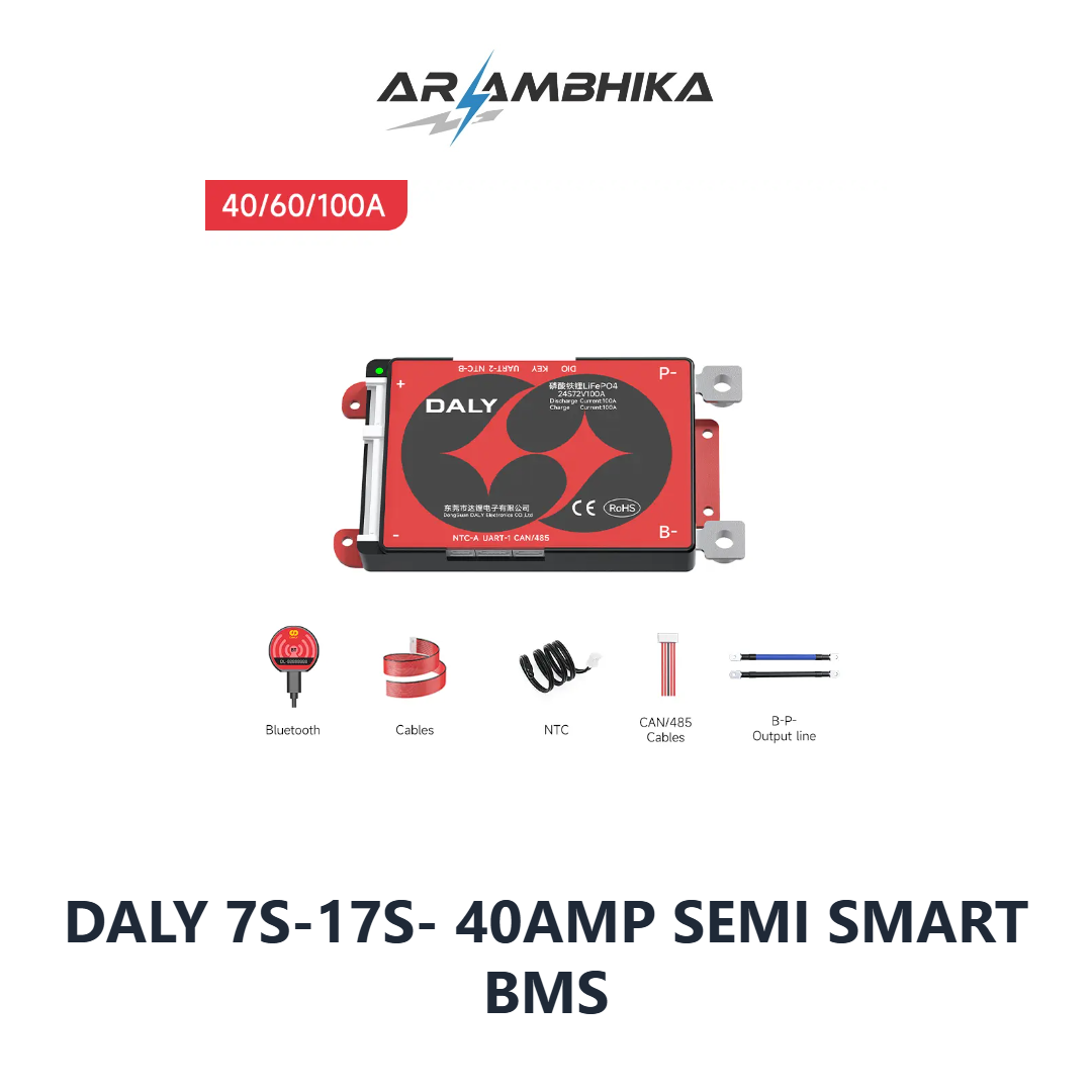 DALY 7S-17S- 40AMP SEMI SMART BMS